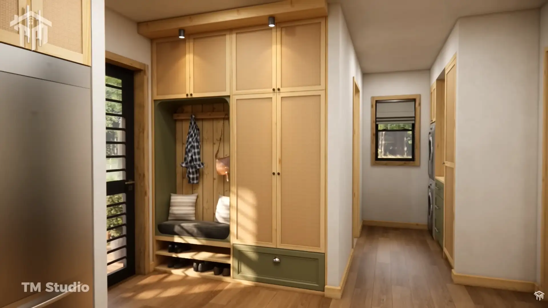 TM Studio small house design 1 bedroom floor plan