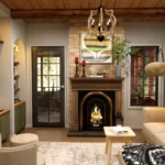 29'x36' (9x11m) What An Amazing Cabin Home | Cozy & Charm | 2-Bedroom Small House Floor plan TM Studio small house design