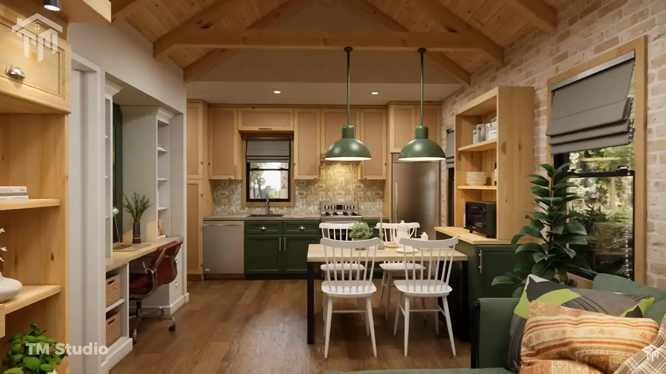 23'x23' (7x7m) This AMAZING Small House Breaks All Expectations tm studio small house design floor plan