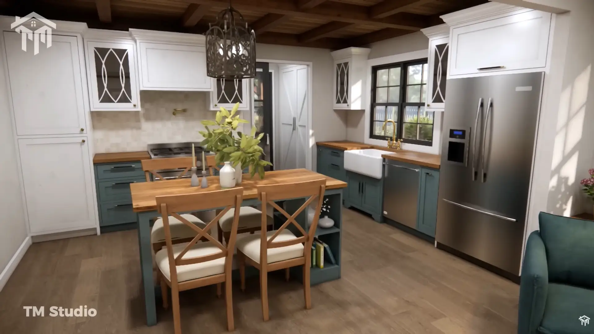 TM studio 33'x30' (10x9m) A Peaceful Cottage Retreat - Where Rustic Charm and Warmth Abound.