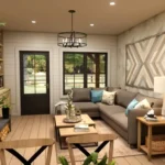 Can't Help But Love This Cozy Rustic Cottage: Small Home Design & Floor Plan Ideas TM studio 2 bedroom house plan