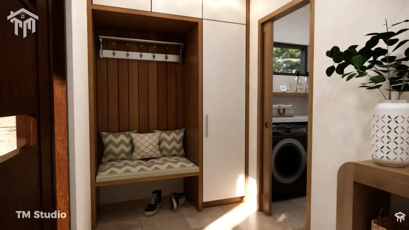 tm studio 2 bedroom house plan 1259 SQ FT | tm studio small house design