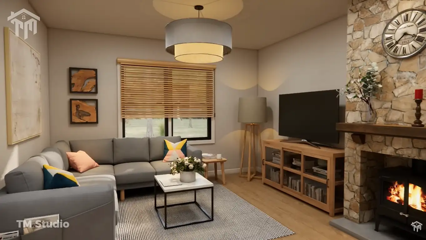 This Small Home Wraps You in Warmth and Peace (860 sq.ft)