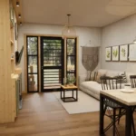 TM Studio small house design 1 bedroom floor plan