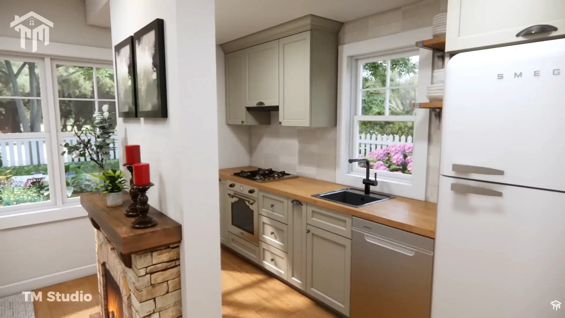 Tm studio 1 bedroom small house floor plan