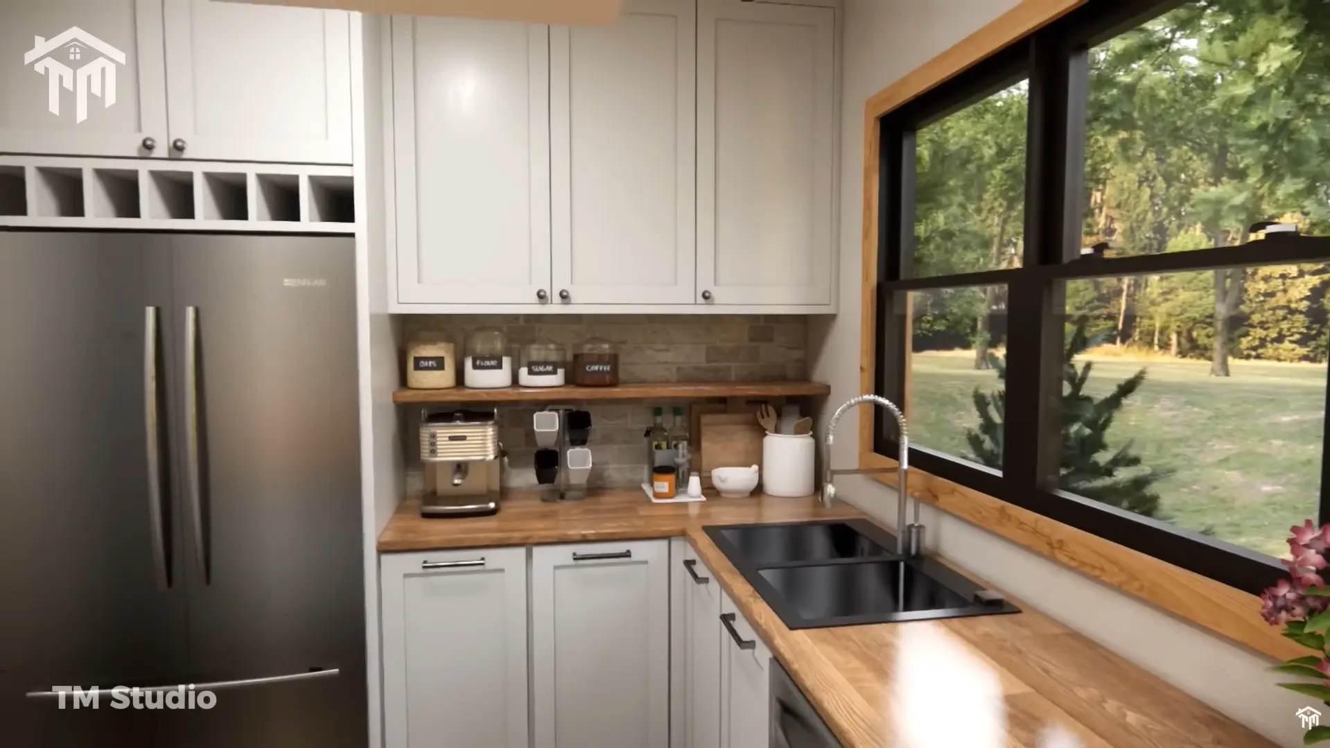 2-Bedroom Cabin Perfection: Designed for Comfort (38'x29') tm studio 2 bedroom house plan