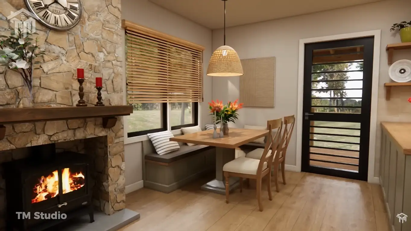 This Small Home Wraps You in Warmth and Peace (860 sq.ft)