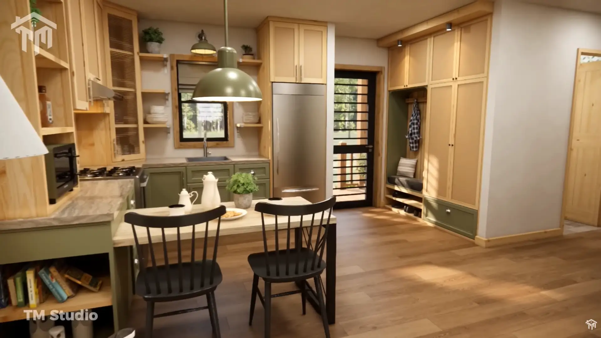 TM Studio small house design 1 bedroom floor plan