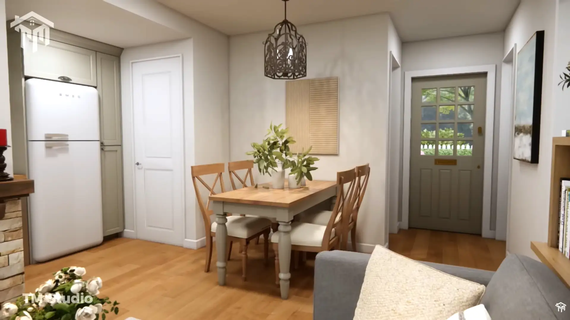 Tm studio 1 bedroom small house floor plan