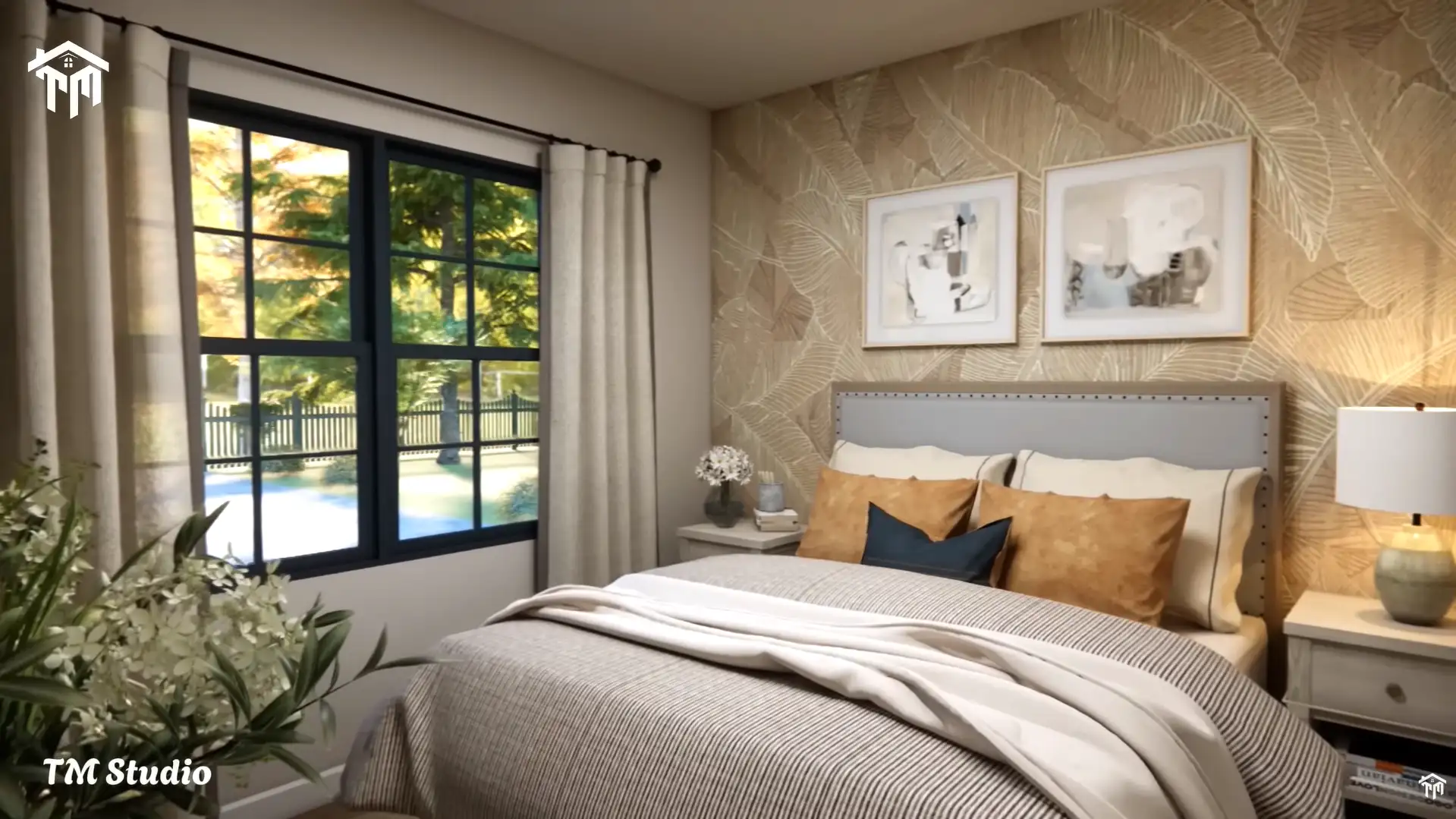 TM Studio small house design This Cozy 3-Bedroom Small Home Will Make You Say "WOW!" 39'x32' (12x10m)