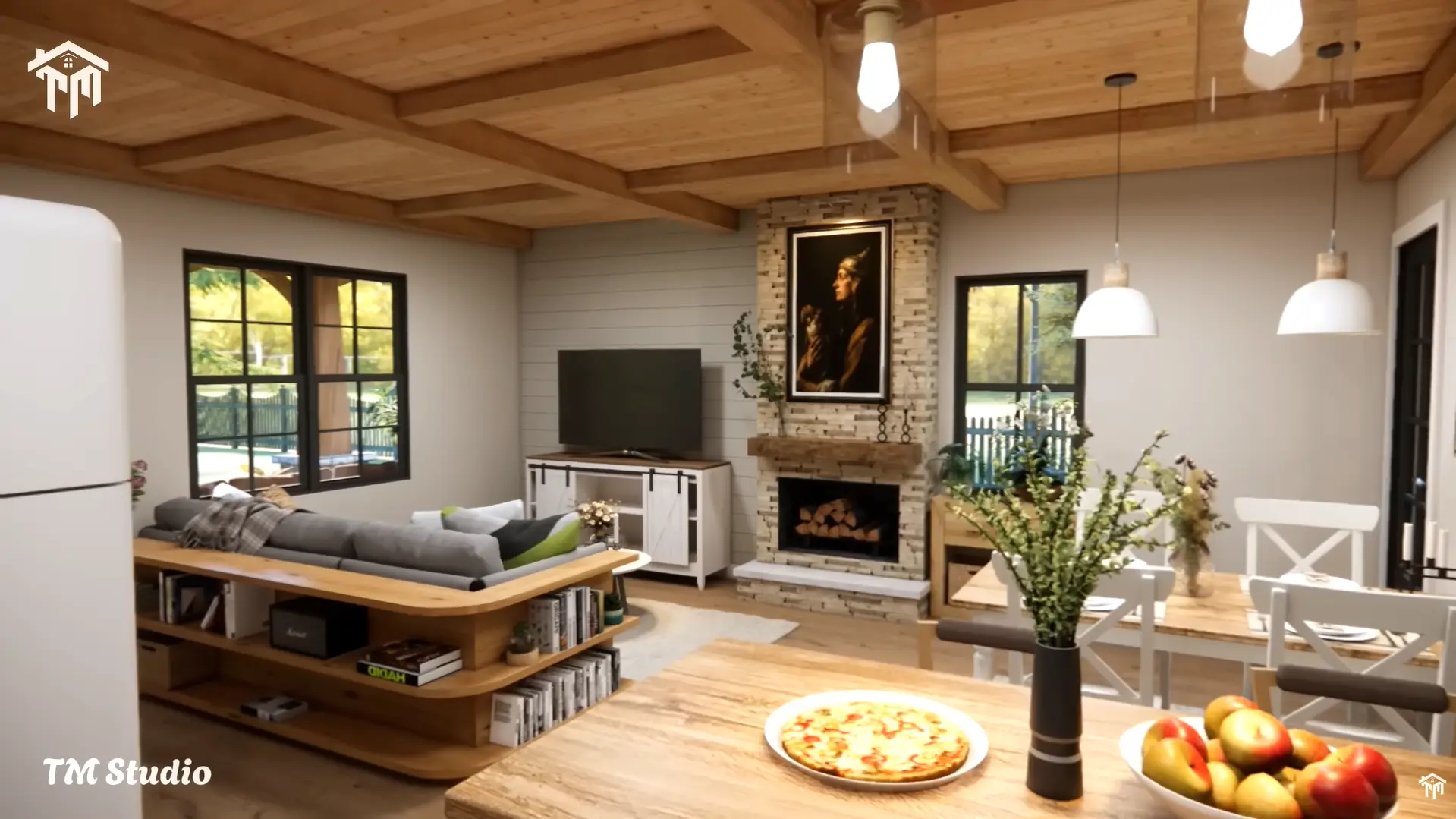 tm studio 2 bedroom cottage house floor plan