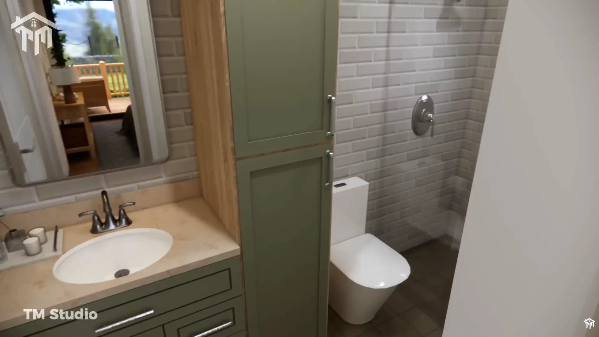 tm studio 2 bedroom 1 bathroom house plan TM STUDIO Small House Design