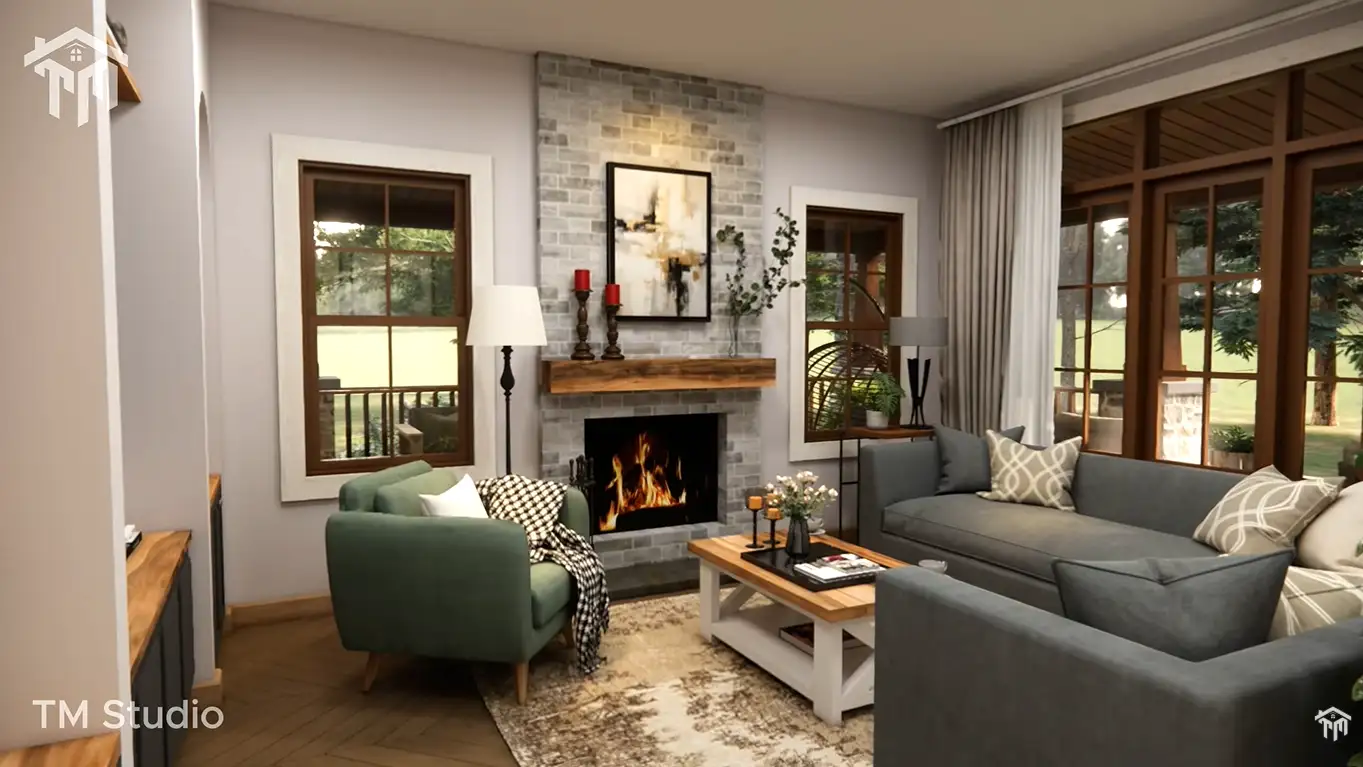 Tm studio house plans 2 bedroom