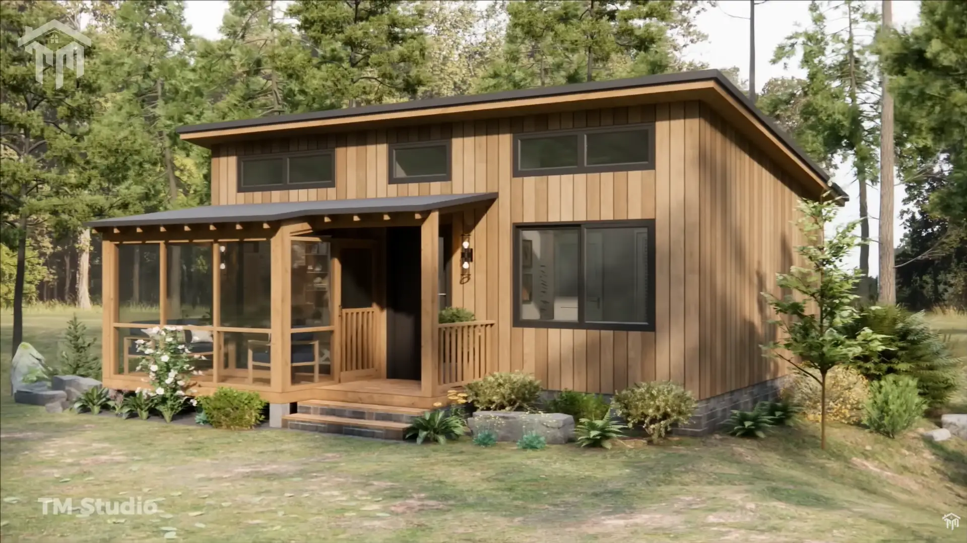 1 bedroom floor plan by tm studio small house design