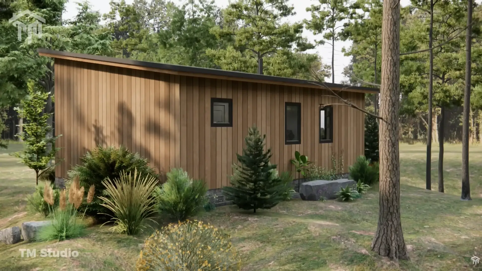 1 bedroom floor plan by tm studio small house design