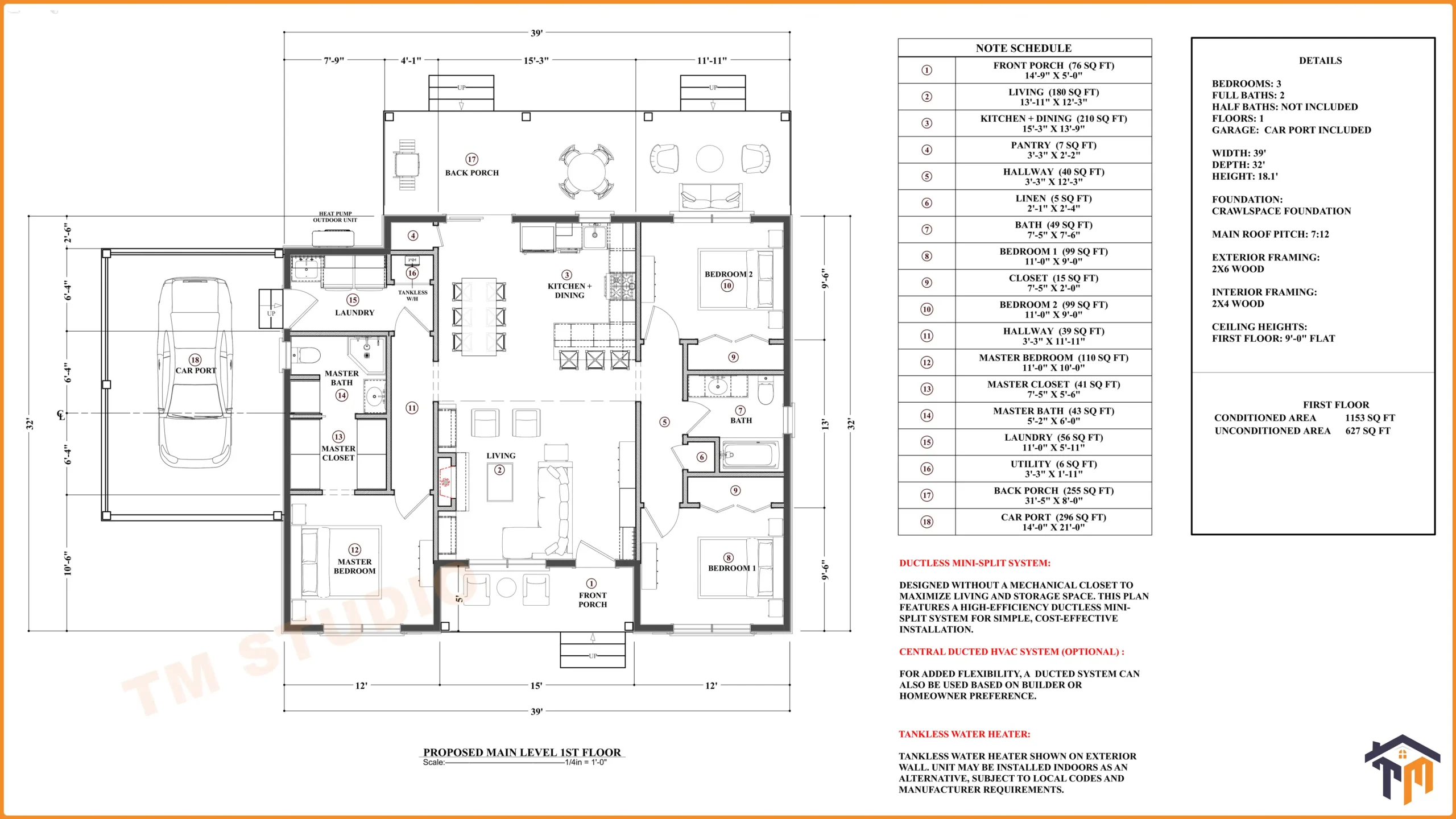 TMS-042-CF1 Floor plan by tm studio