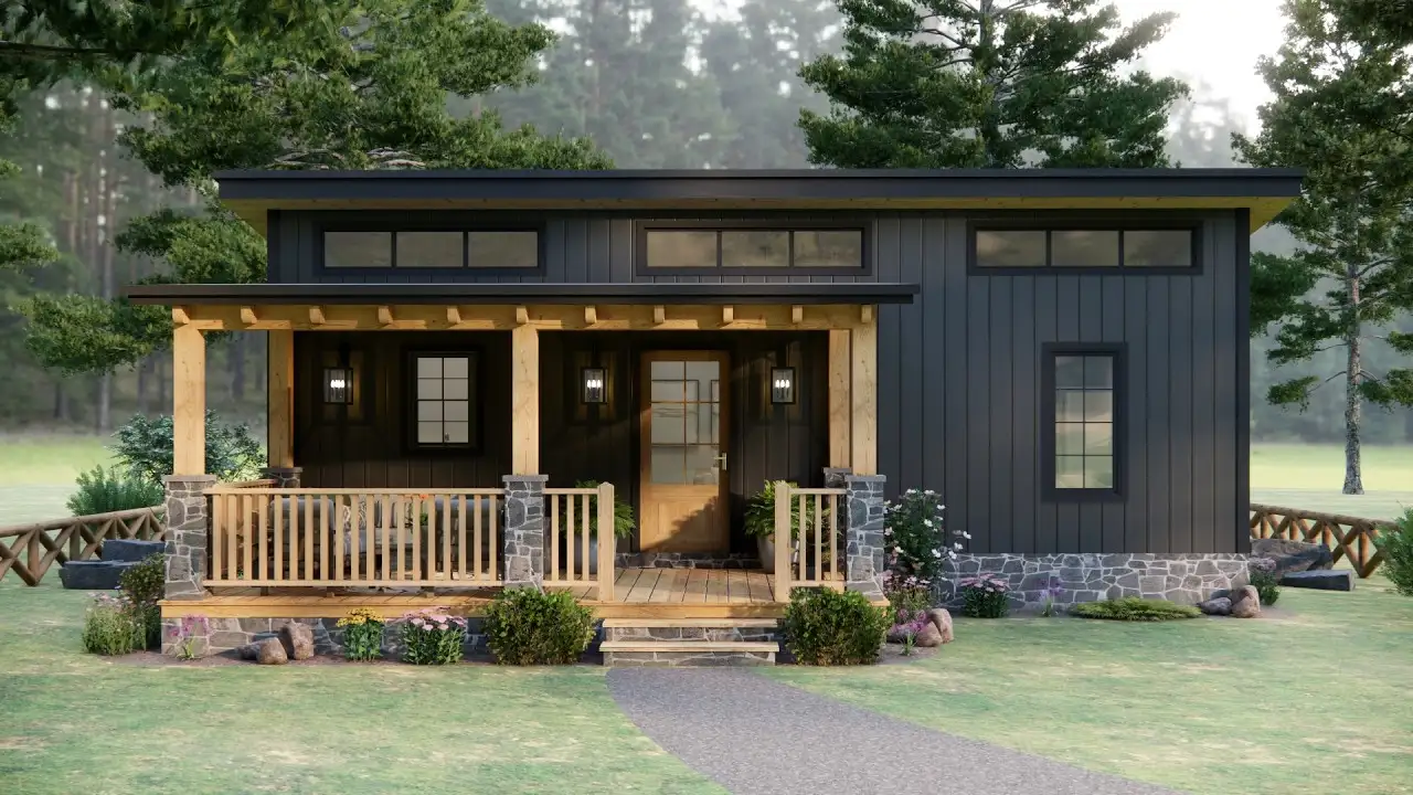 tm studio 2 bedroom house plan ADORABLE Small House With Amazing Layout | Simple but Perfect! tm studio small house design