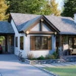 31'x33' Cozy 2-Bedroom Country House - Perfect for a Simple Life | Small House Design Idea