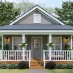 tm studio 2 bedroom small Country house plan