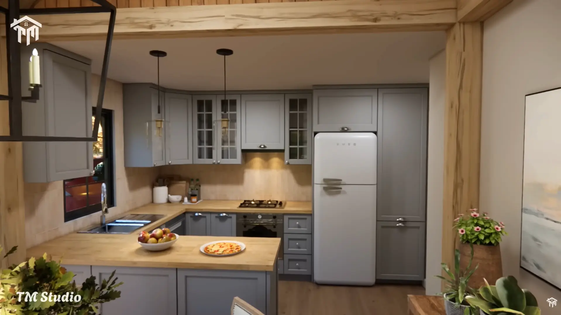 tm studio 2 bedroom house plan with carport