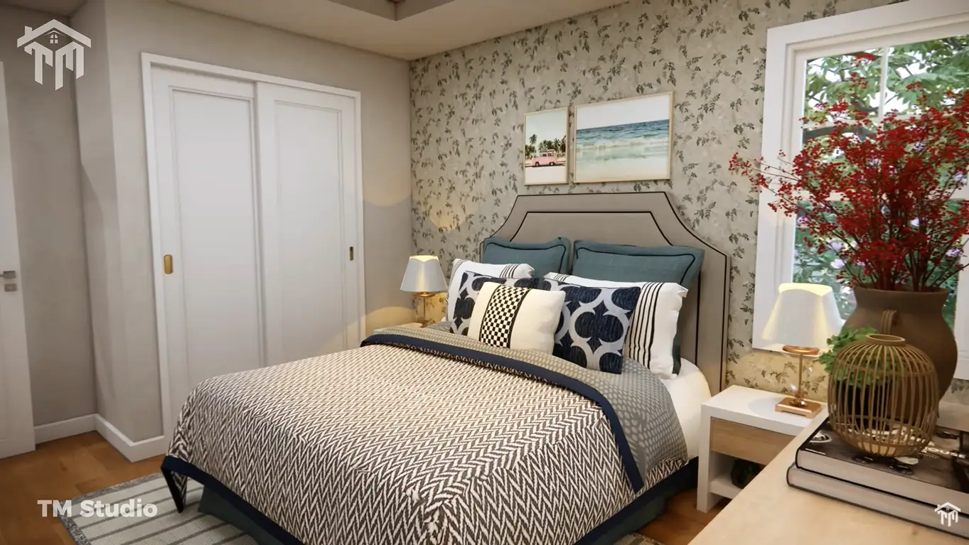 tm studio 2 bedroom small Country house plan