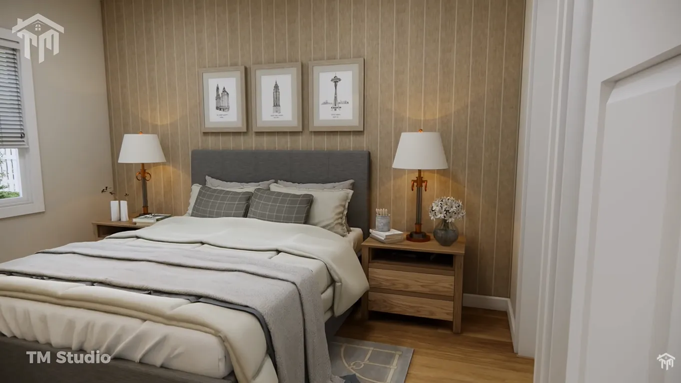 tm studio 2 bedroom house plan with car garage