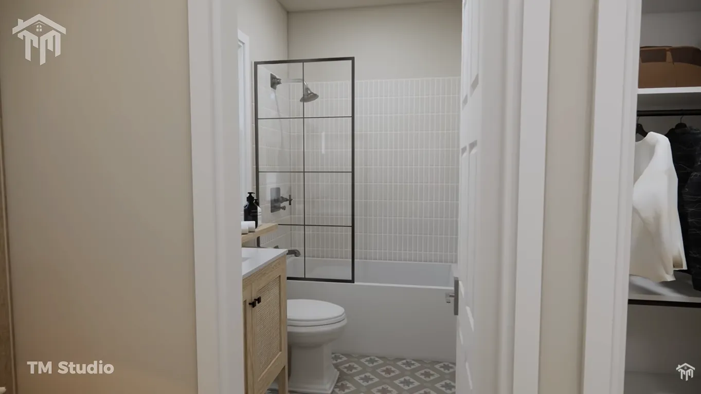 tm studio 2 bedroom house plan with car garage