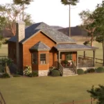 2 bedroom house plan by tm studio