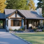 tm studio 2 bedroom house plan with carport