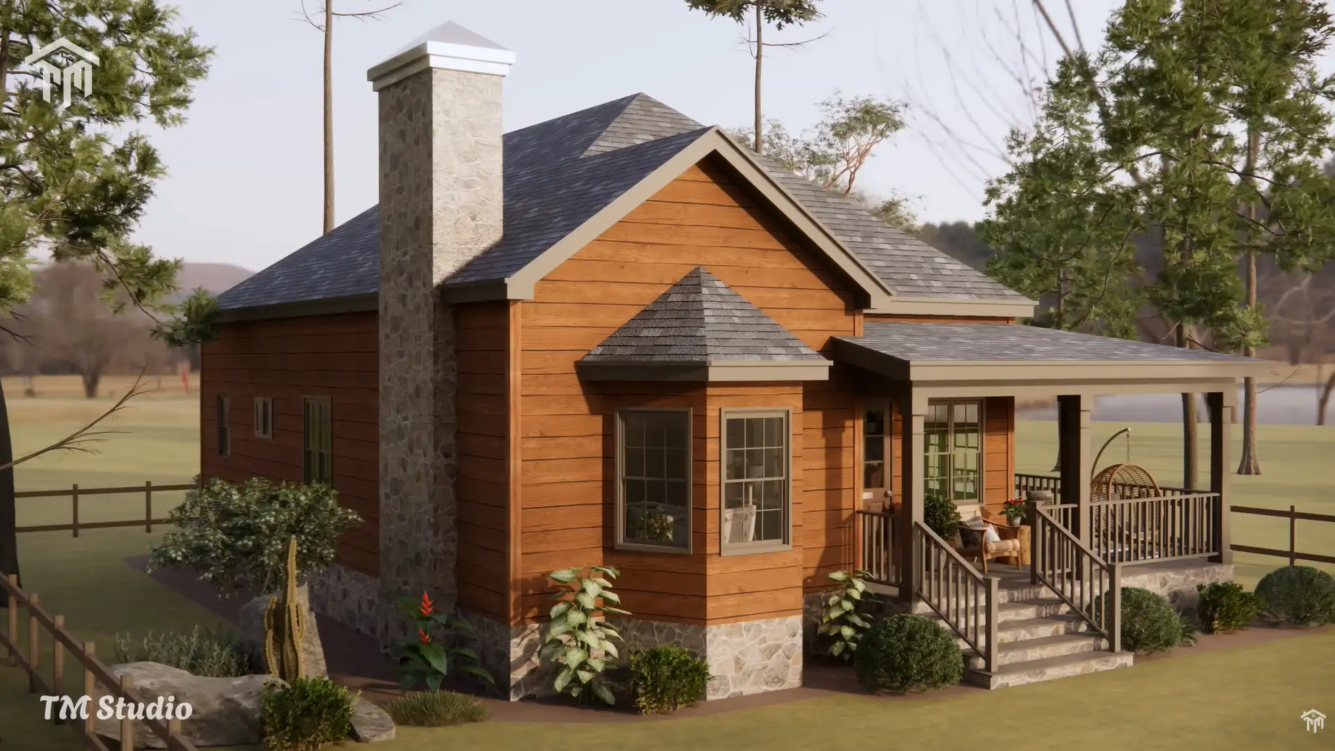 2 bedroom house plan by tm studio
