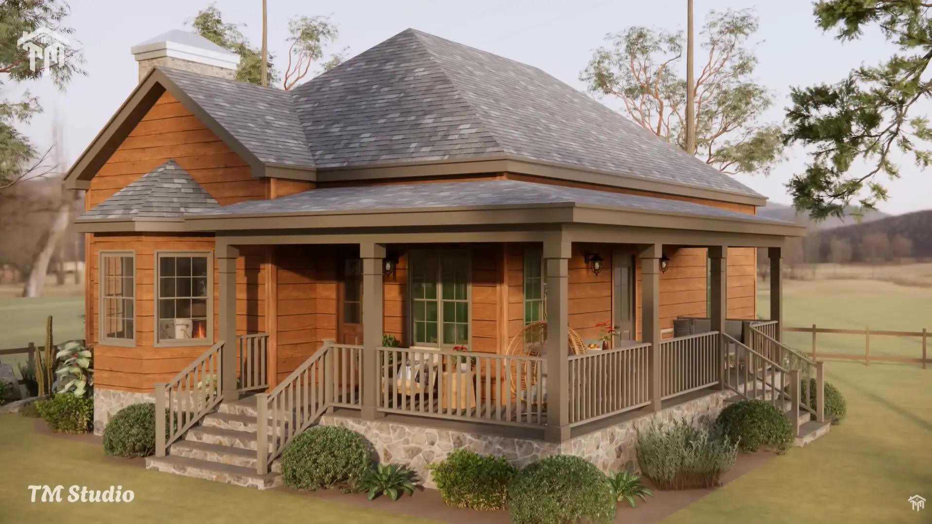 2 bedroom house plan by tm studio