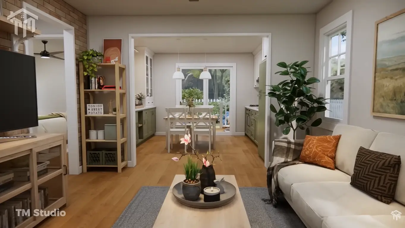 tm studio 2 bedroom house plan