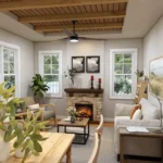 tm studio 2 bedroom small Country house plan