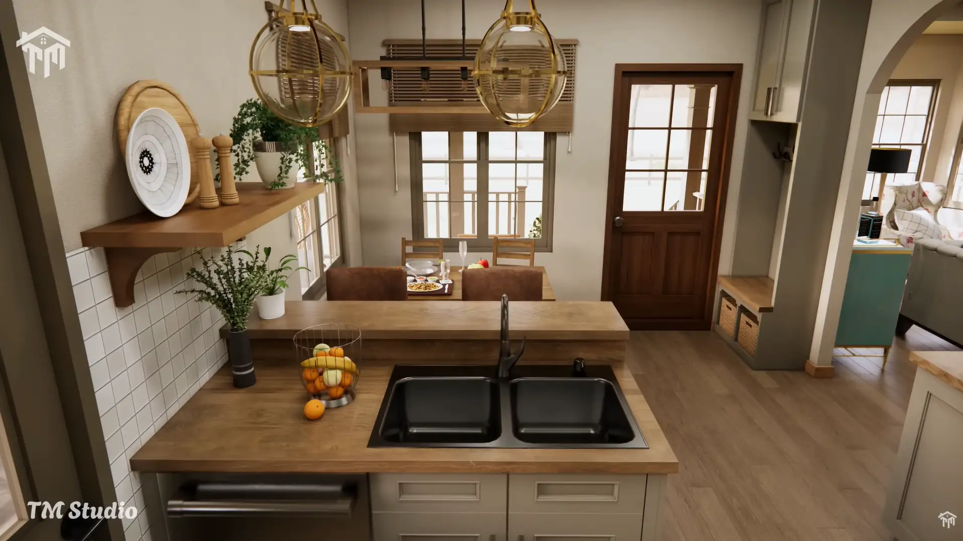 tm studio 2 bedroom house plan