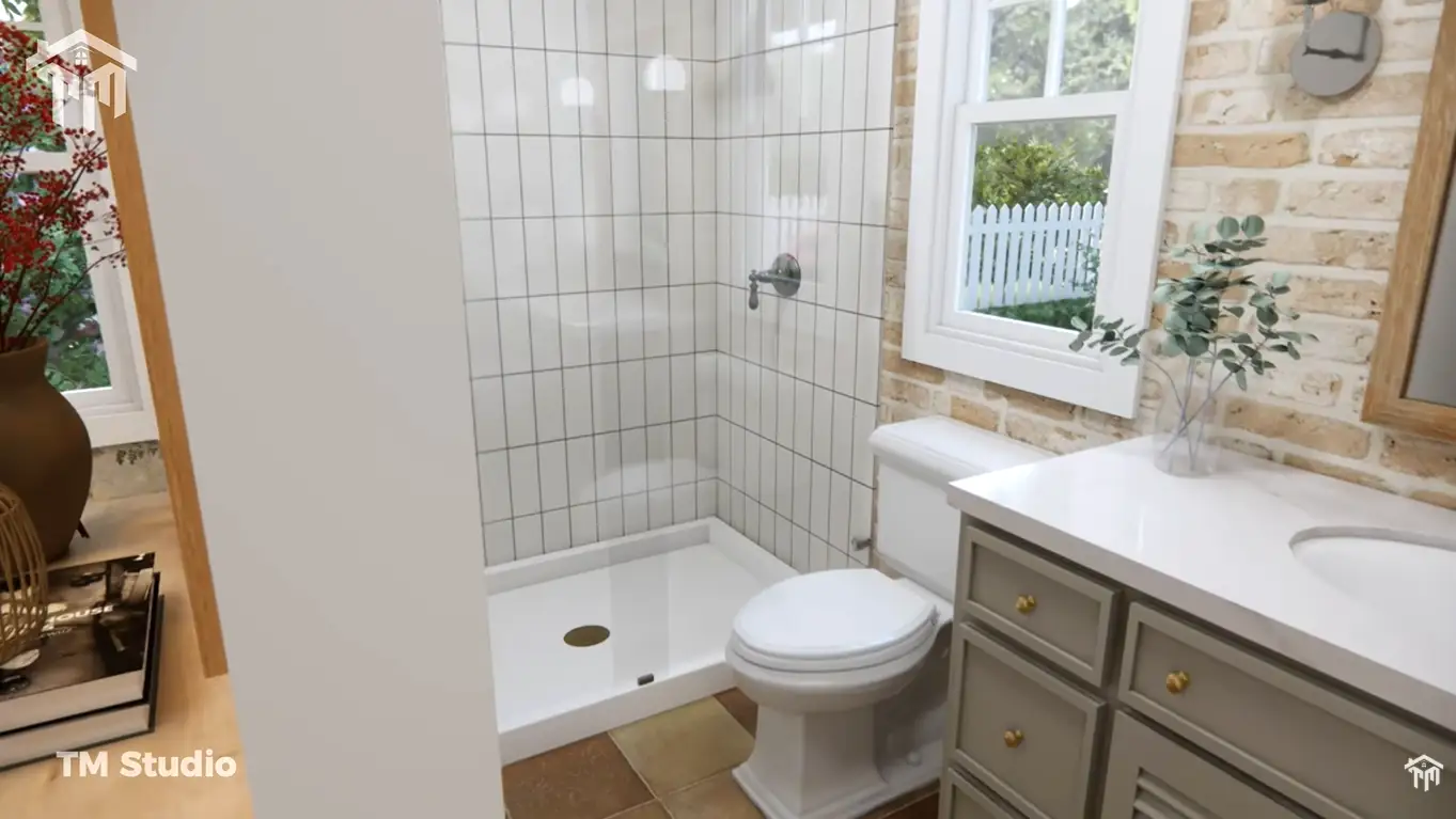 tm studio 2 bedroom small Country house plan