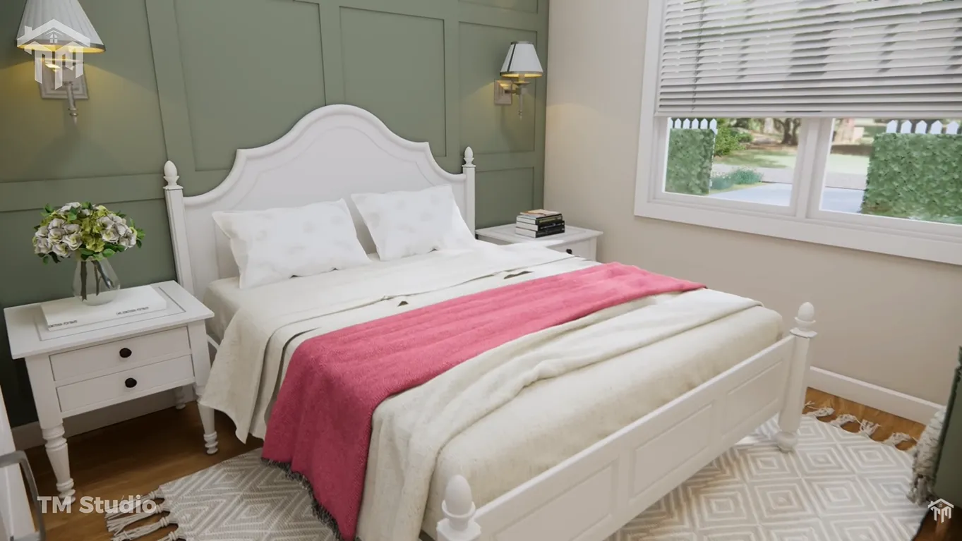 tm studio 2 bedroom house plan with car garage