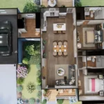 tm studio house plan 2 bedroom with cr garage