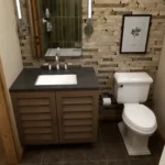 tm studio 2 bedroom house plan with 2 bathroom