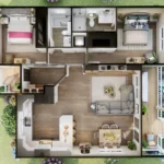 tm studio 2 bedroom house plan