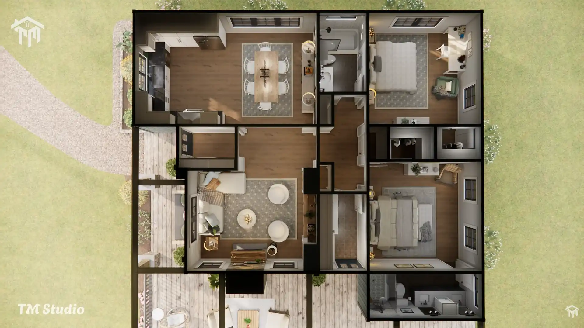 tm studio 2 bedroom house plan
