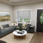 tm studio house plan 2 bedroom with cr garage