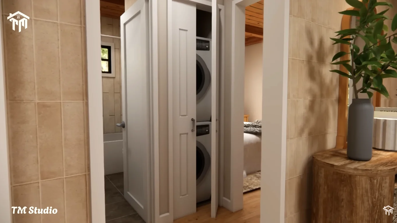 tm studio 2 bedroom cabin house plan