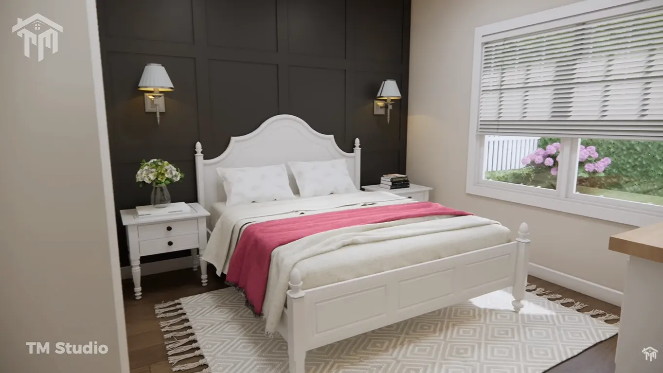 tm studio house plan 2 bedroom with cr garage