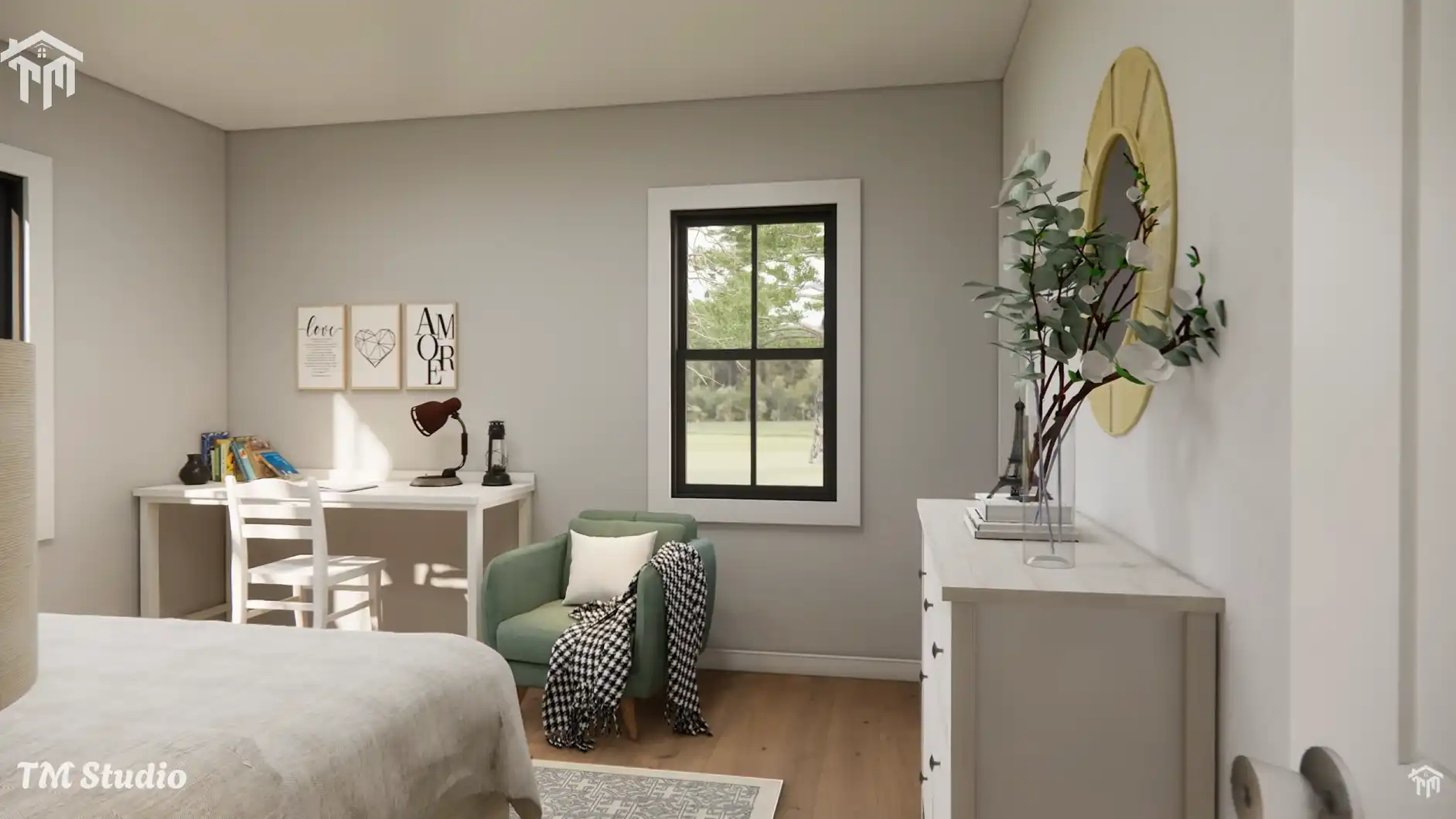 tm studio 2 bedroom house plan