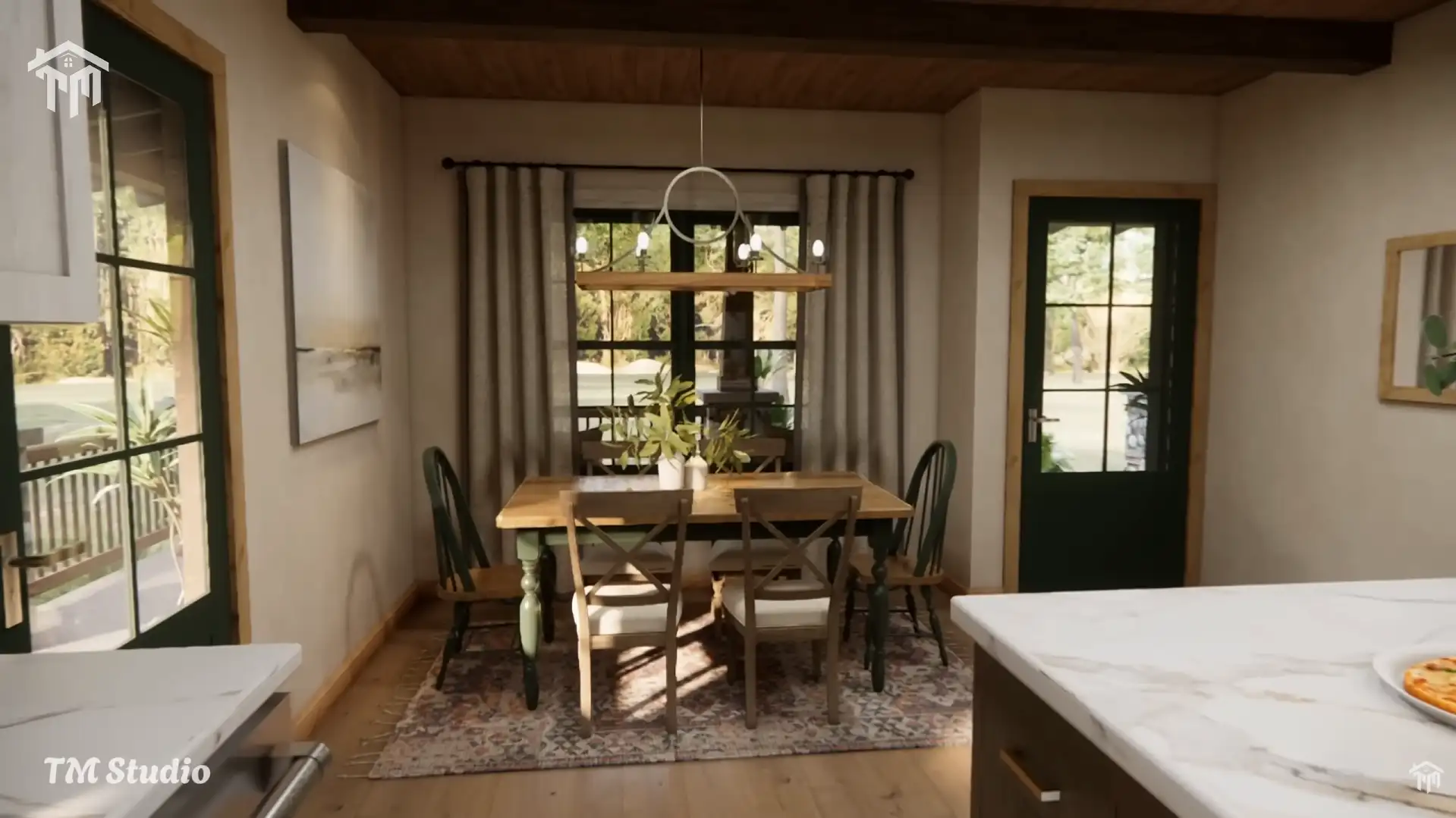 tm studio 2 bedroom house plan with 2 bathroom