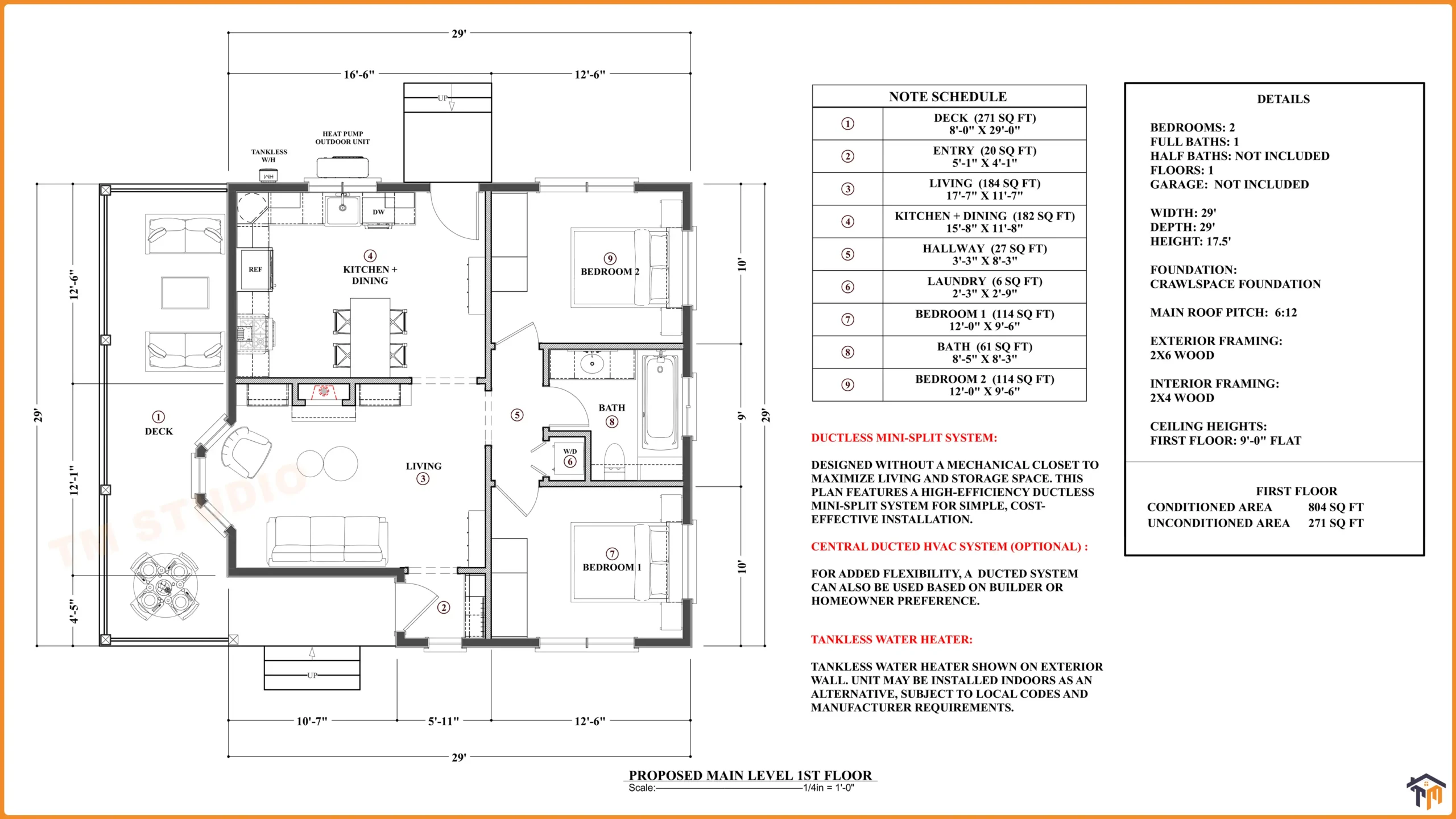TMS-096-CF1 floor plan with details
