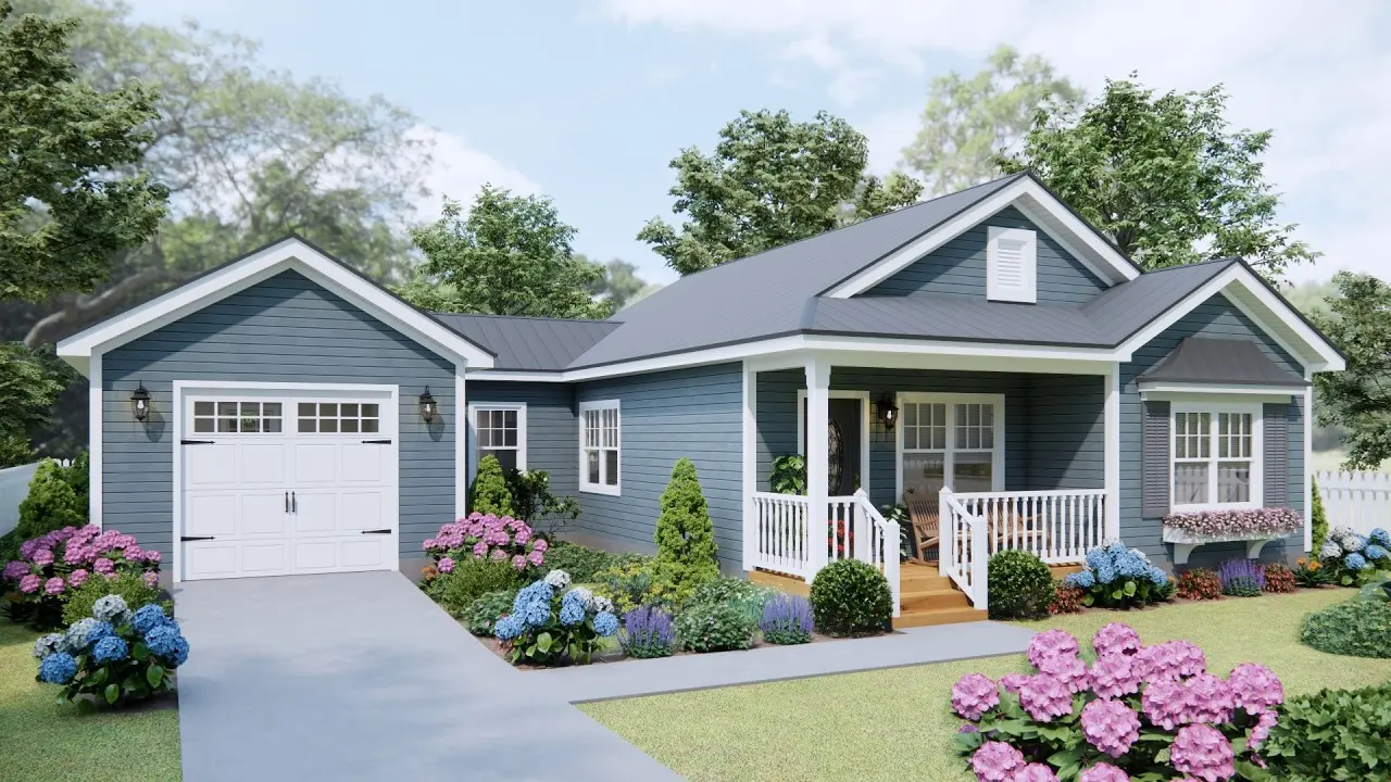 tm studio house plan 2 bedroom house plan with car garage