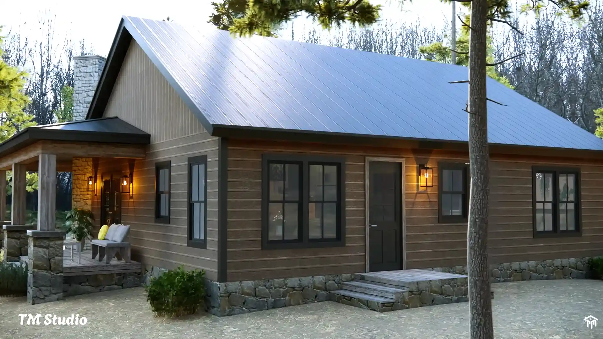 tm studio 2 bedroom house plan