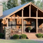 TMS-110-CF1 tm studio 2 bedroom 2 bathroom house plan