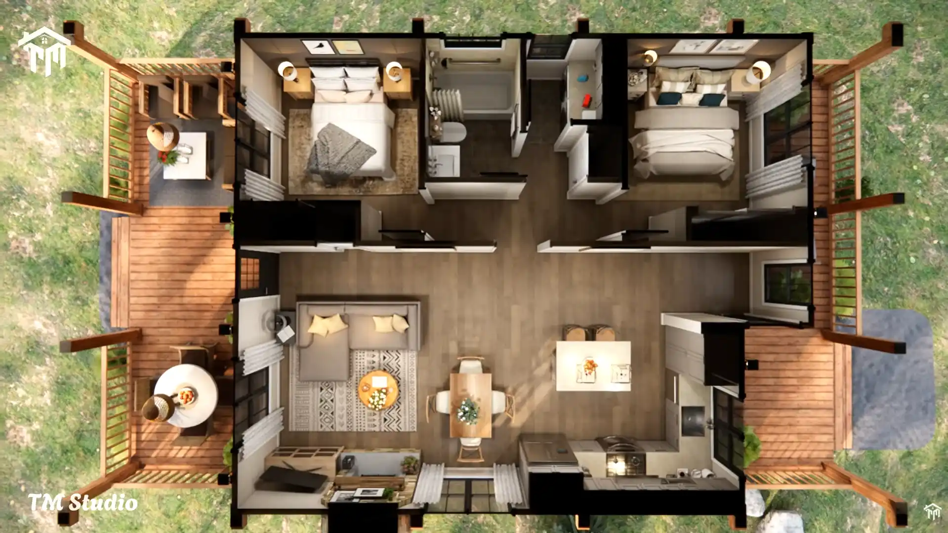 TM studio plan top view